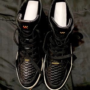 PRICE DROP-Michael Kors -Colby Embossed High-Top Sneakers - Black - Size 9.5